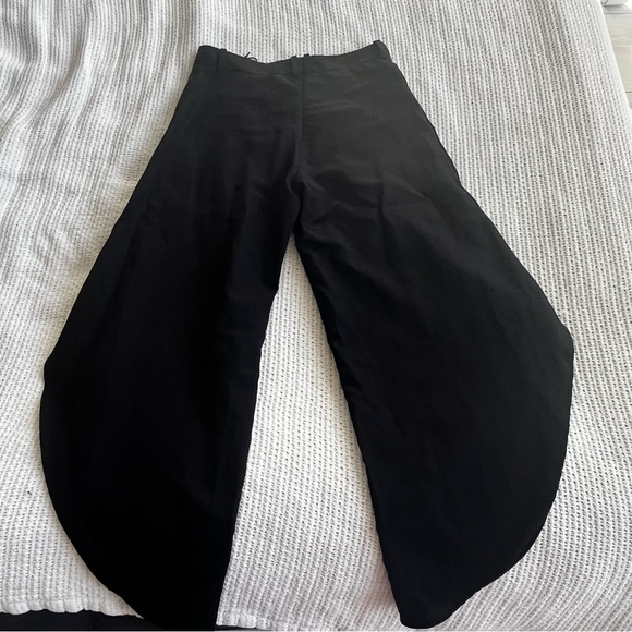 ZARA Wide-Leg Women's Pants Black Small NWT - Picture 7 of 9